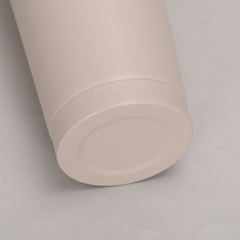 Creative Coffee Cup with Stainless Steel Straw Cup Insulation Cup